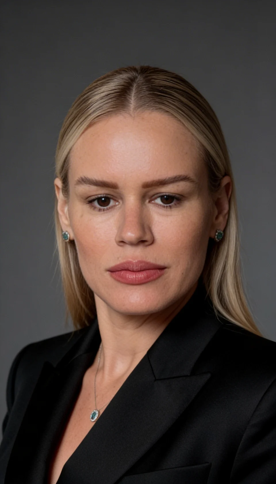 Josi, proprietária da Casa Blanca, com blazer preto